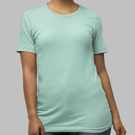 AR&B Women's Round Neck Half Sleeve T-Shirt - Regular Fit - Mint