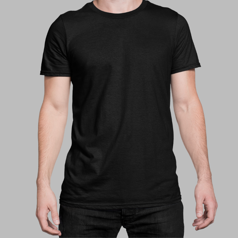 AR&B Round Neck Regular Fit T-Shirt - Black, White, Asphalt