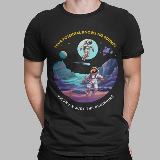 Your Potential Knows No Bounds Printed Regular Fit T-Shirt