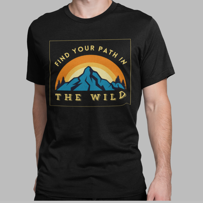 Find Your Path in The Wild Printed Regular Fit T-Shirt