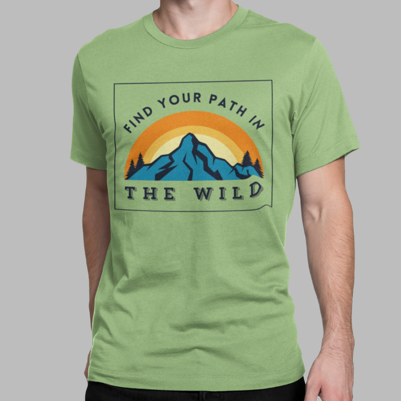 Find Your Path in The Wild Printed Regular Fit T-Shirt