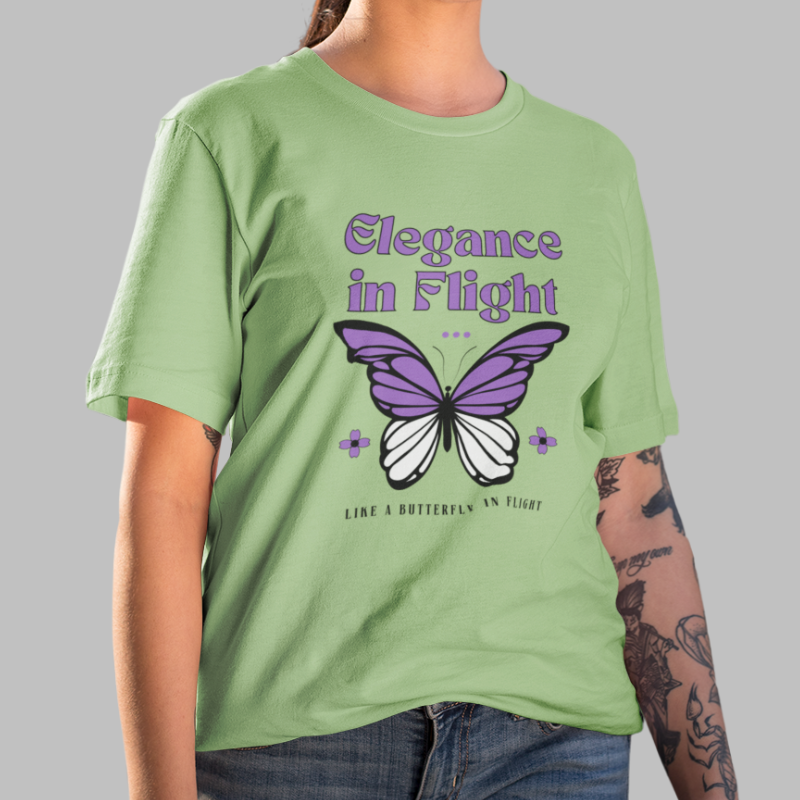 Elegance in Flight Printed T- Shirt