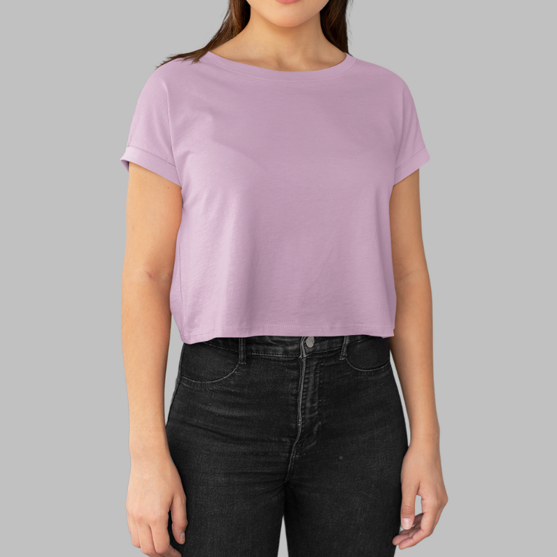 AR&B Women's Crop Top Regular Fit - Lilac