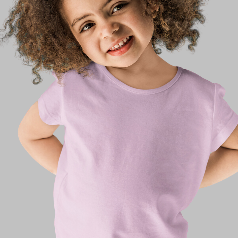 AR&B Kids Round Neck T-Shirts - Lilac