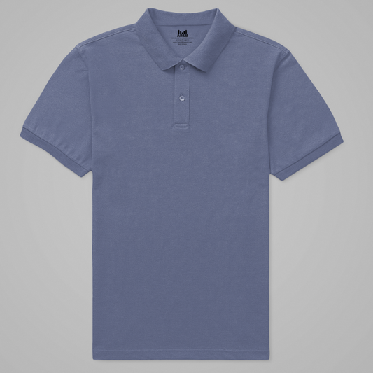 AR&B Premium Polo T-Shirt – Half Sleeve – Rib Collar and Cuff - Marlin Blue Regular Fit