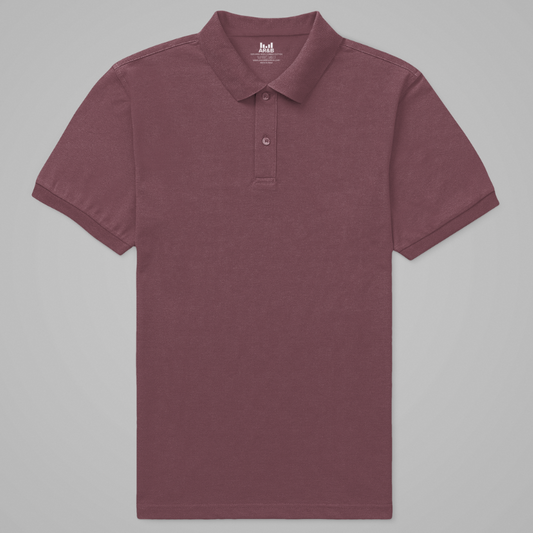 AR&B Premium Polo T-Shirt – Half Sleeve – Rib Collar and Cuff - Maroon Regular Fit