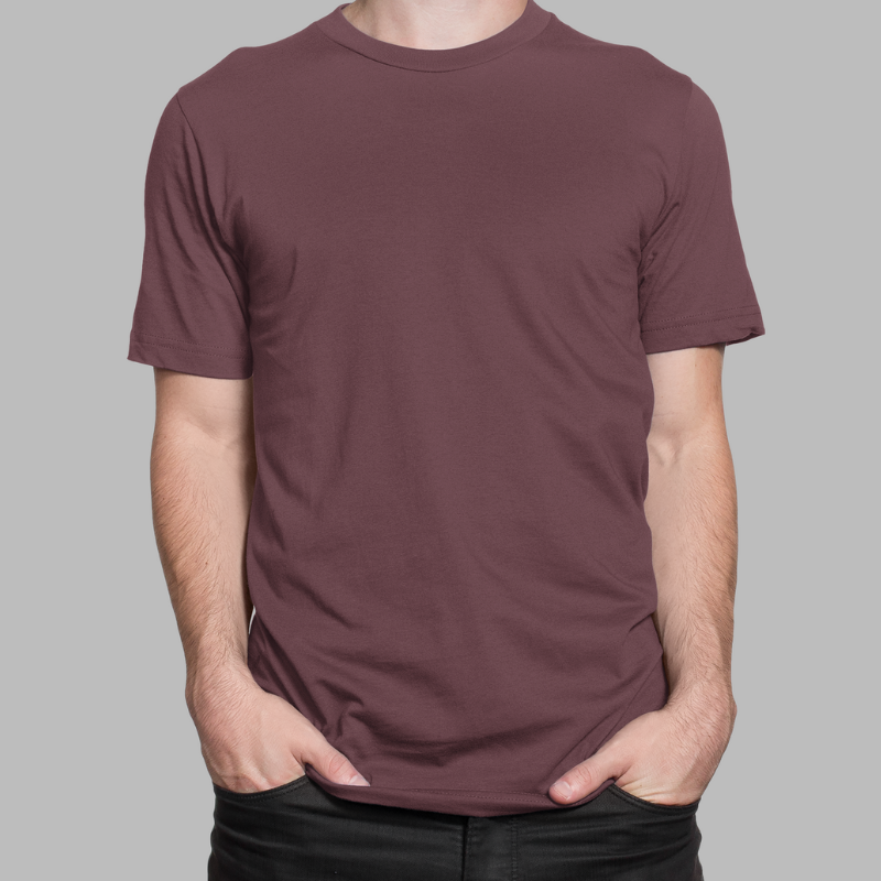 AR&B Round Neck T-Shirt - Regular Fit - Royal Blue, Maroon, Olive Green