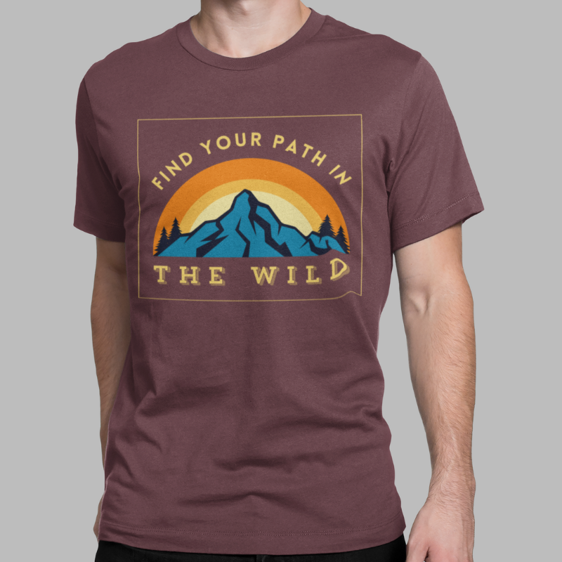 Find Your Path in The Wild Printed Regular Fit T-Shirt