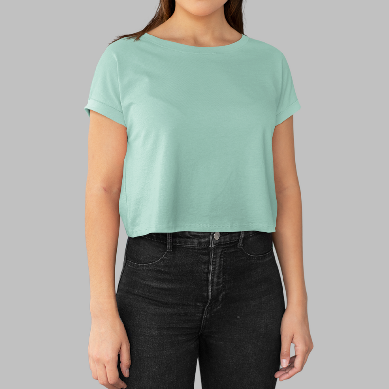 AR&B Women's Crop Top Regular Fit - Mint