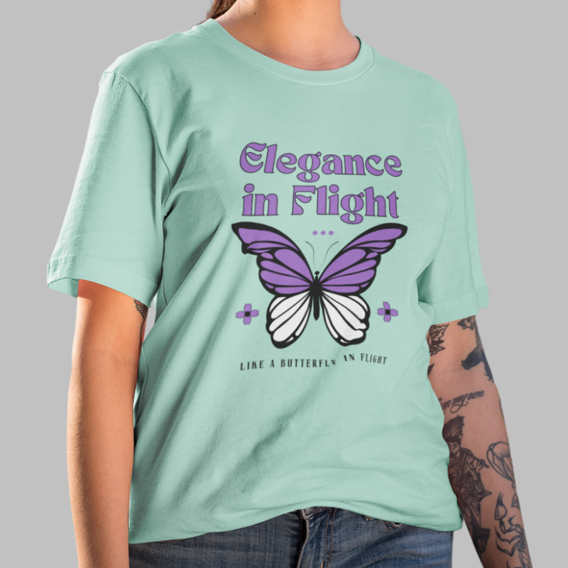 Elegance in Flight Printed T- Shirt