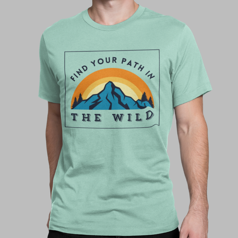 Find Your Path in The Wild Printed Regular Fit T-Shirt