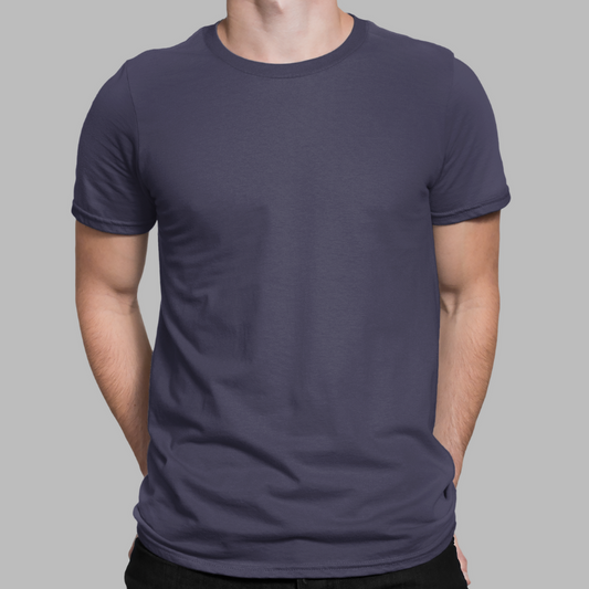 AR&B Round Neck Regular Fit T-Shirt - Dark Navy,  Teal, Soft Pink