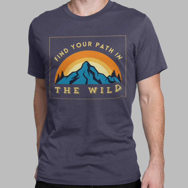 Find Your Path in The Wild Printed Regular Fit T-Shirt