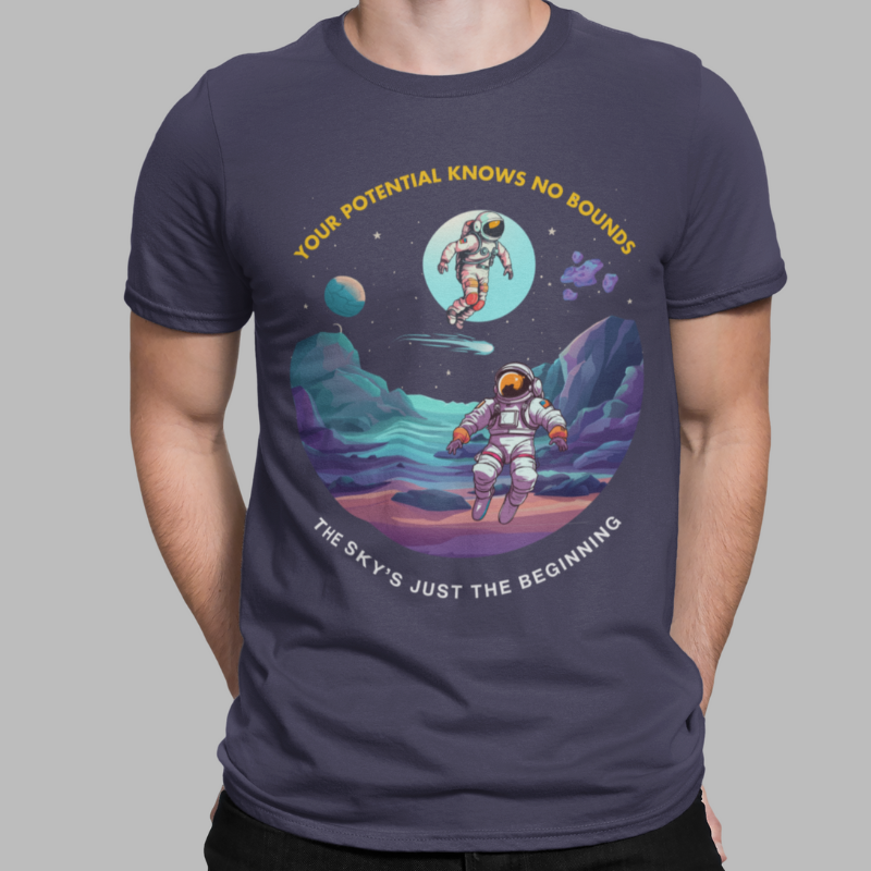 Your Potential Knows No Bounds Printed Regular Fit T-Shirt