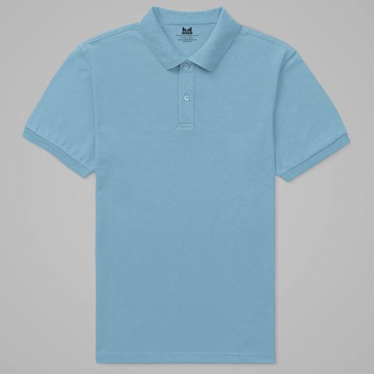 AR&B Premium Polo T-Shirt – Half Sleeve – Rib Collar and Cuff - Ocean Blue Regular Fit