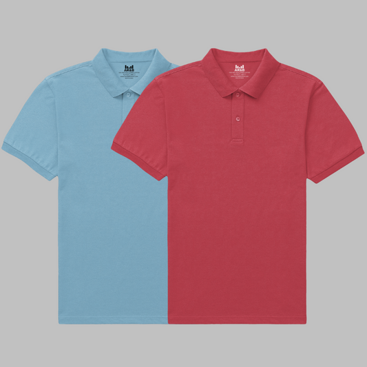 AR&B Premium Polo T-Shirt – Half Sleeve Regular Fit – Rib Collar and Cuff - Combo