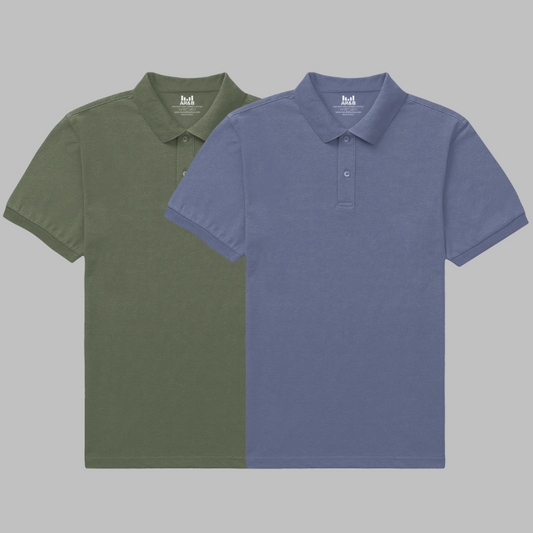 AR&B Premium Polo T-Shirt – Half Sleeve Regular Fit – Rib Collar and Cuff - Combo