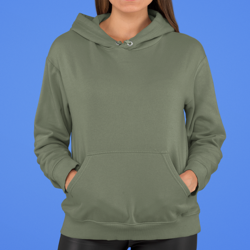 AR&B Women's Pullover Hoodie - Long Sleeve Regular Fit - Olive Green