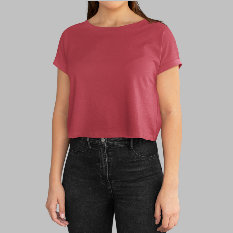 AR&B Women's Crop Top Regular Fit - Red