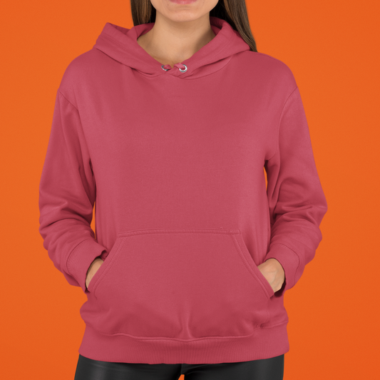 AR&B Women's Pullover Hoodie - Long Sleeve Regular Fit - Red