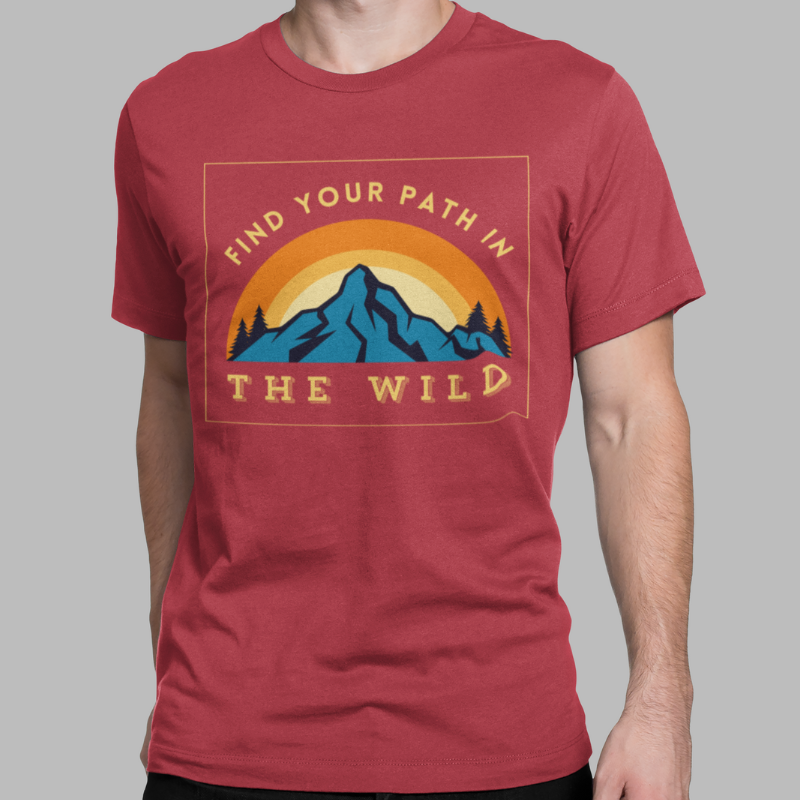 Find Your Path in The Wild Printed Regular Fit T-Shirt