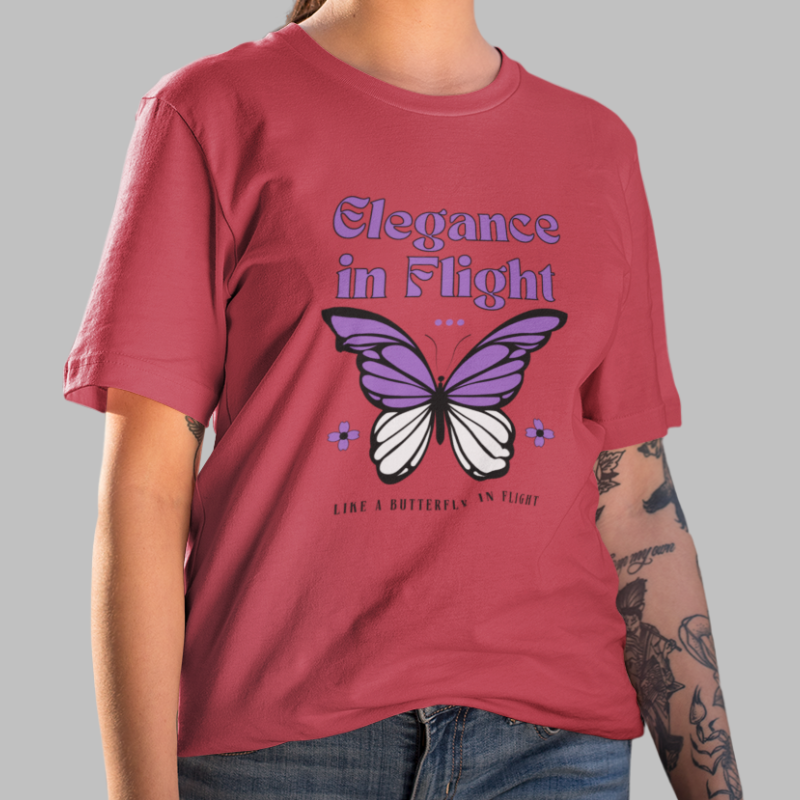 Elegance in Flight Printed T- Shirt