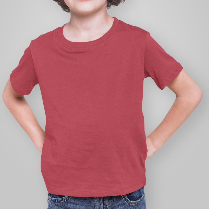 AR&B Kids Round Neck T-Shirts -  Red