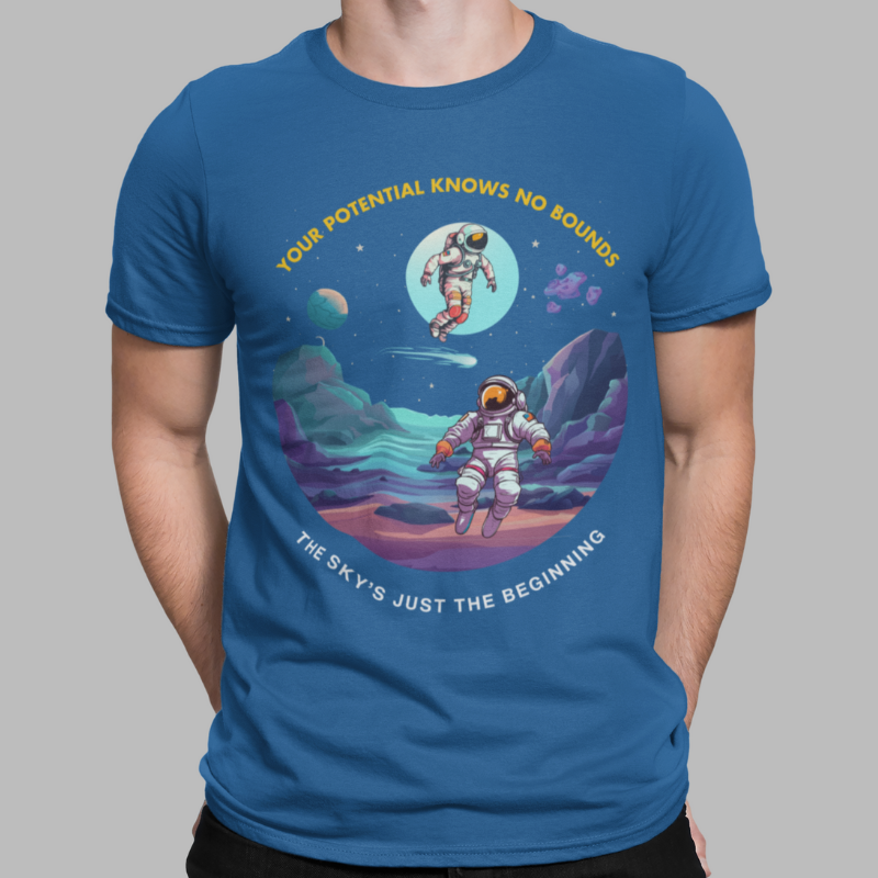 Your Potential Knows No Bounds Printed Regular Fit T-Shirt