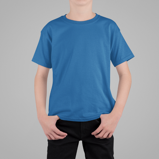 AR&B Kids Round Neck T-Shirts Half Sleeve - Royal Blue