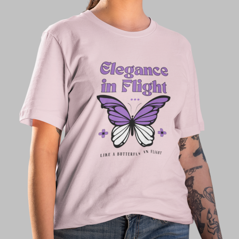 Elegance in Flight Printed T- Shirt