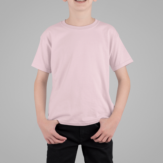 AR&B Kids Round Neck T-Shirts - Soft Pink