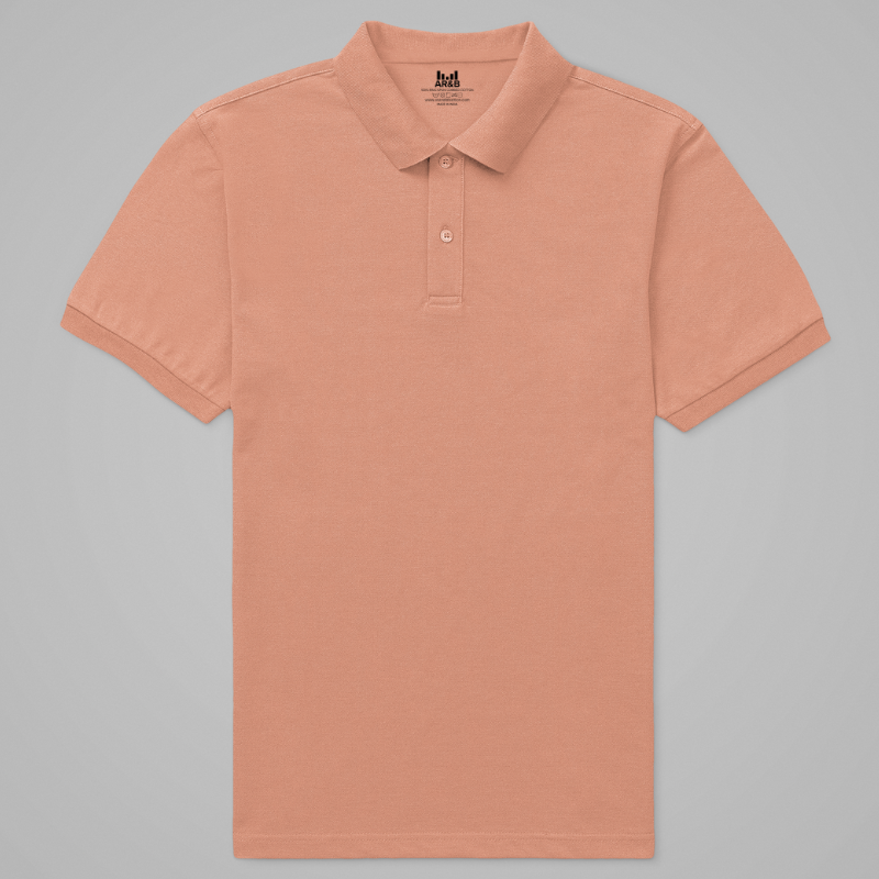 AR&B Premium Polo T-Shirt – Half Sleeve – Rib Collar and Cuff - Sunset Regular Fit