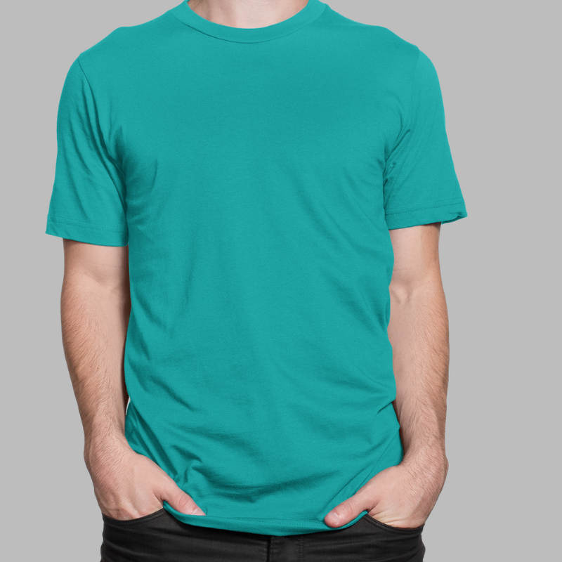 AR&B Round Neck Regular Fit T-Shirt - Dark Navy,  Teal, Soft Pink