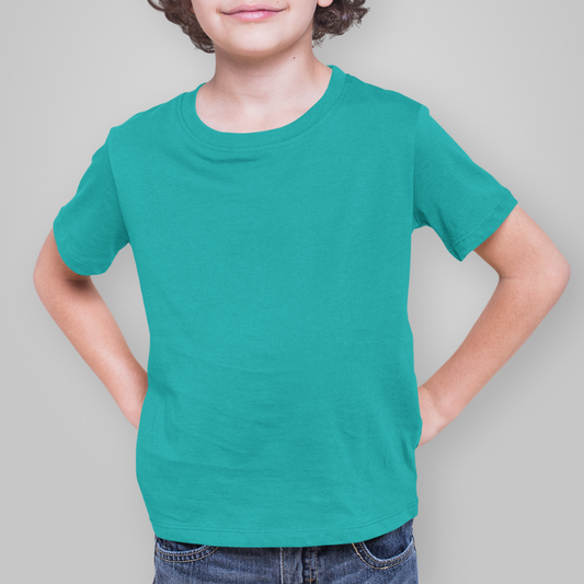 AR&B Kids Round Neck T-Shirts - Teal