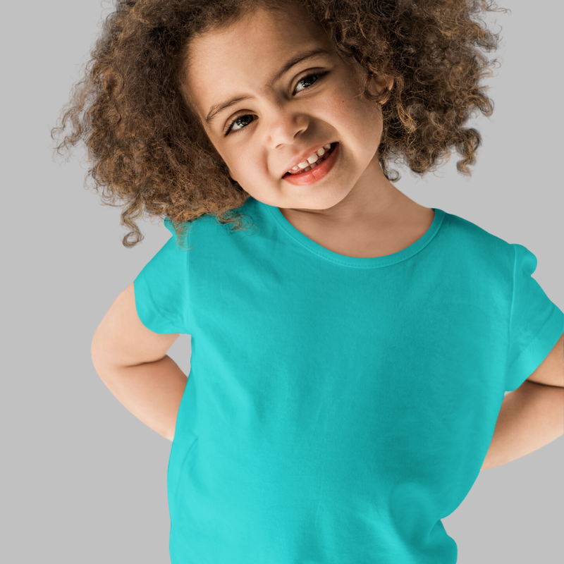 AR&B Kids Round Neck T-Shirts - Teal