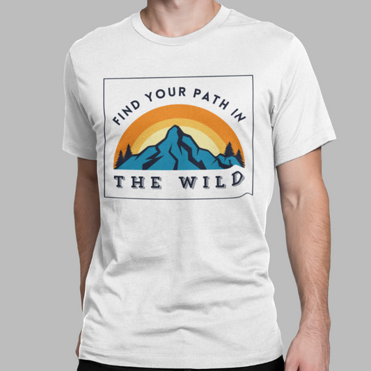 Find Your Path in The Wild Printed Regular Fit T-Shirt