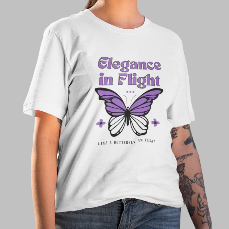 Elegance in Flight Printed T- Shirt