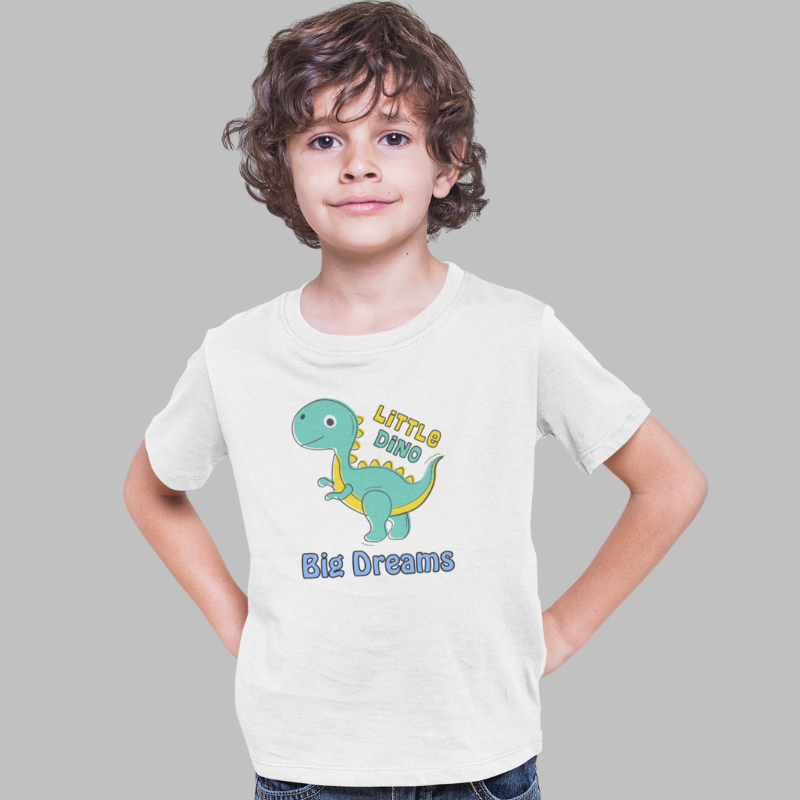 Little Dino, Big Dreams Printed T-Shirt