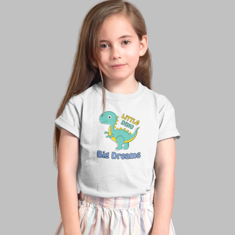 Little Dino, Big Dreams Printed T-Shirt