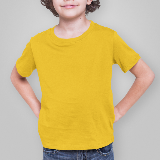 AR&B Kids Round Neck T-Shirts - Yellow